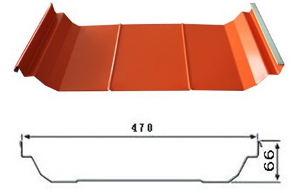 隐藏式屋面板YX66-470(U-470)