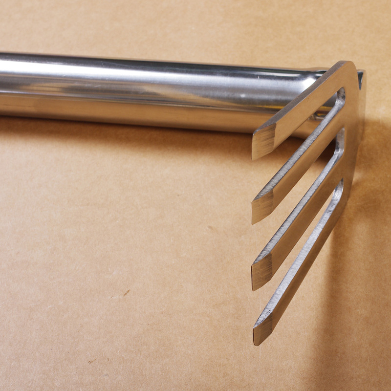 四齿单面耙子不锈钢 宫佐205花园菜园工具 进口农用工具