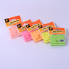 direct deal 7.6*7.6cm Fluorescent paper Sticky Fluorescent paper Sticky notes square n stickers wholesale