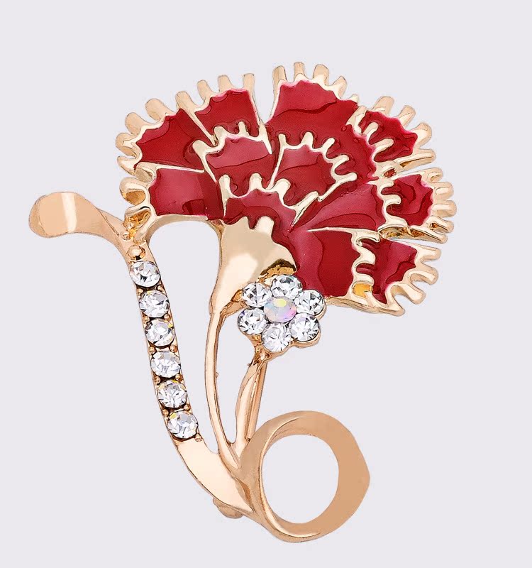 Elegant Lady Flower Zinc Alloy Inlay Imitation Czech Diamond Women's Corsage Brooches display picture 1