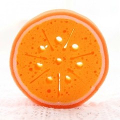 A1572 Korean fruit style thickened sponge scouring pad dishcloth wiping rag dish towel 0.01