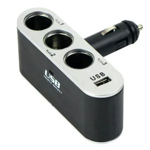 Car cigarette lighter for car one drag three/one turn three/one point three with USB interface without cable 0100