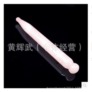 Natural Pink Crystal Jade picking bar acupuncture stick relaxing tendon pen beauty tendon pulling facial meridian massage Stone