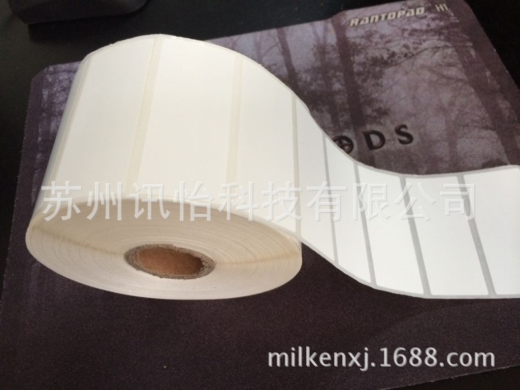 浙江温州LINTEC亮白PET标签95*155单排R21拼,K线-FR1415-50针织机