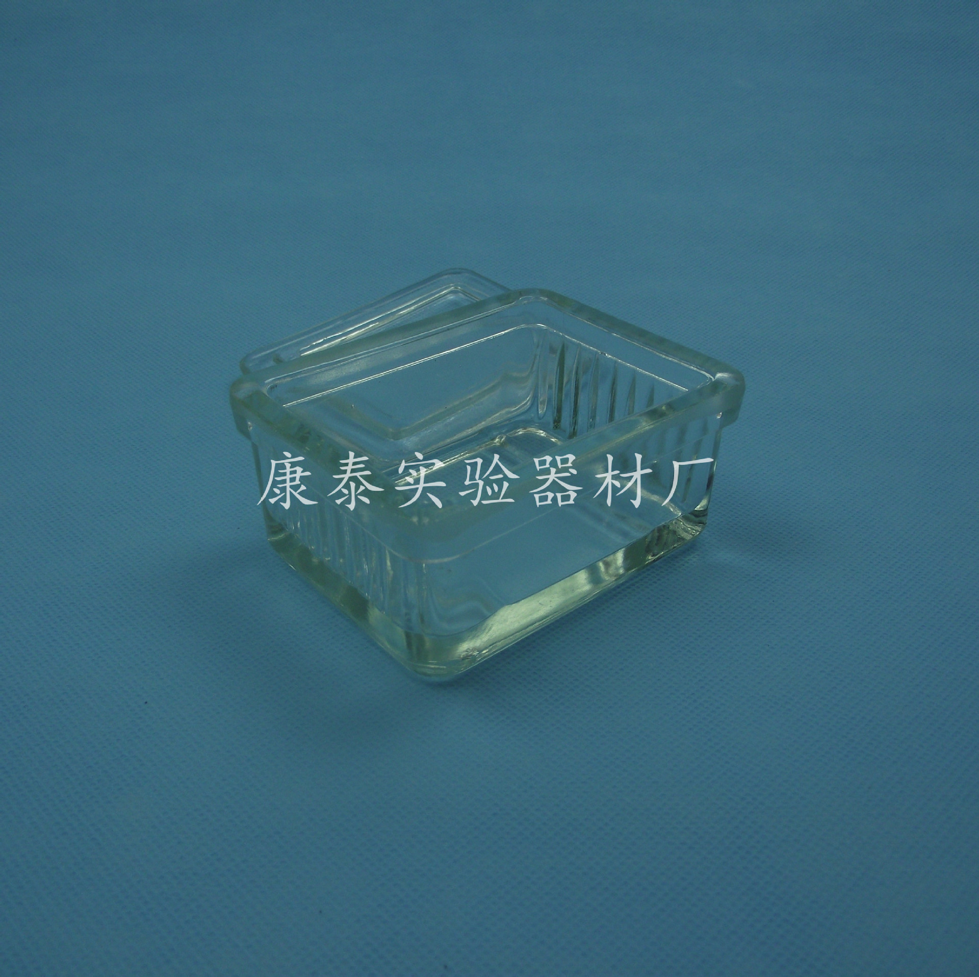 10片裝載玻片臥式染色缸 病理切片染色層析缸 十片玻璃缸