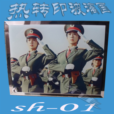 wholesale Thermal transfer crystal Glass Photo frame blank Glass Photo frame wholesale BL-01 direct deal