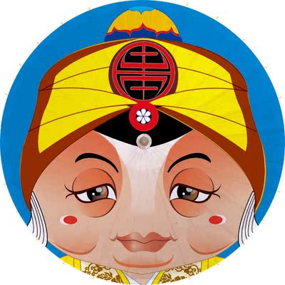 油纸伞 防雨防晒 泸州弘艺油纸伞 舞蹈 传统 脸谱