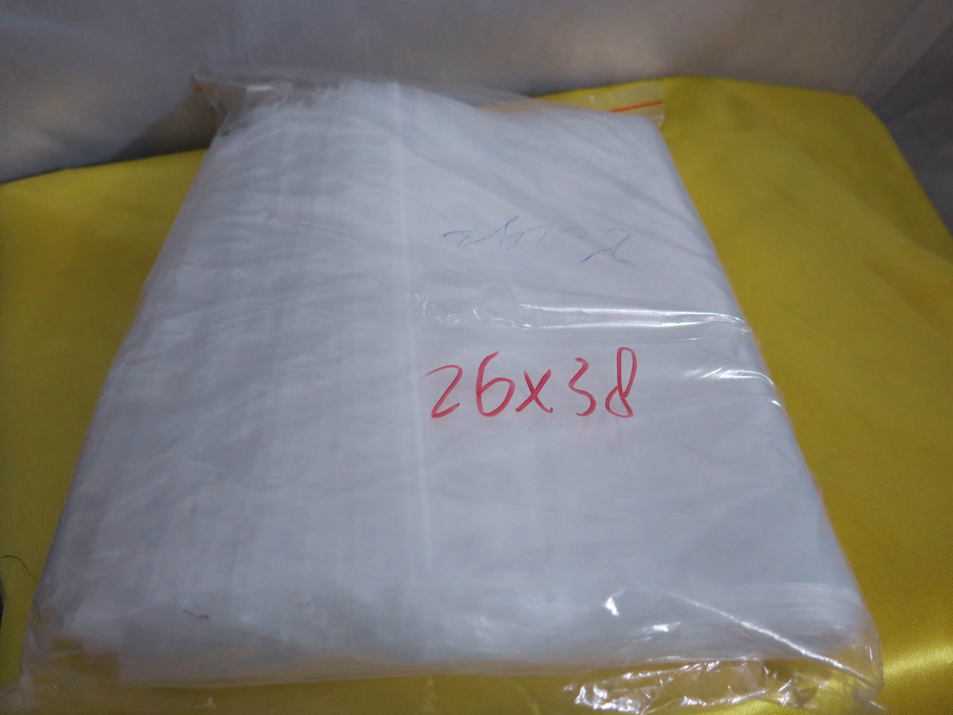 26X38cm【PE白边自封袋】 双面12C密封袋 透明食品包装自封袋