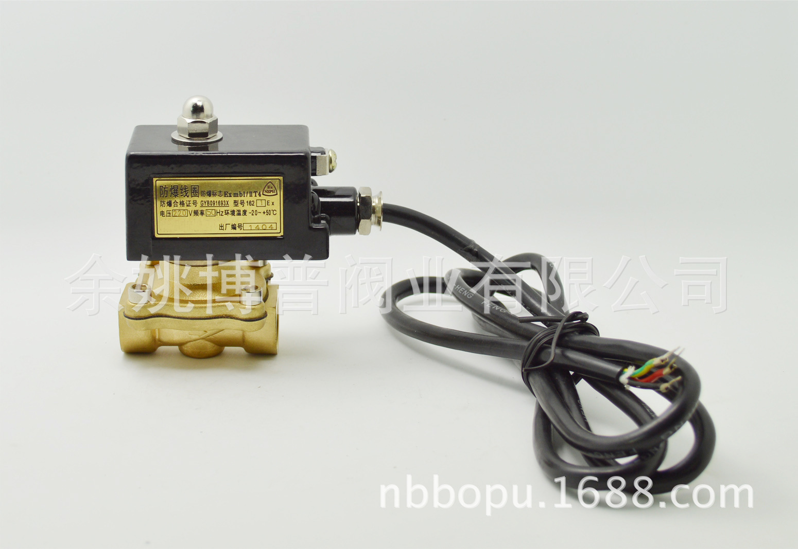 【4分防爆】 2W-15 电磁阀 丝口连接  水 气 油用 BOPU 厂家直供