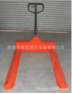 1吨2吨3吨滚筒型液压手动搬运车，圆纸筒手推叉车手拉砂辊搬运车