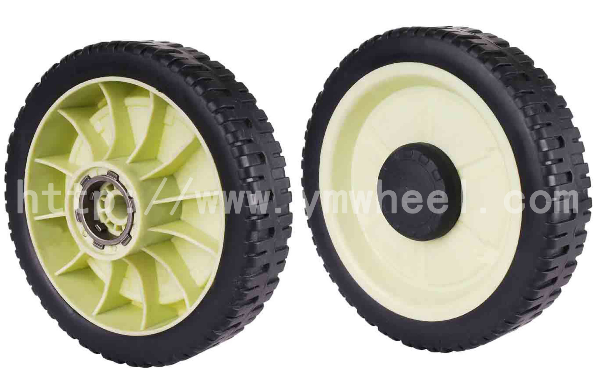 嘉善耀美供应8寸本田割草机塑料橡塑轮子 塑料轮子