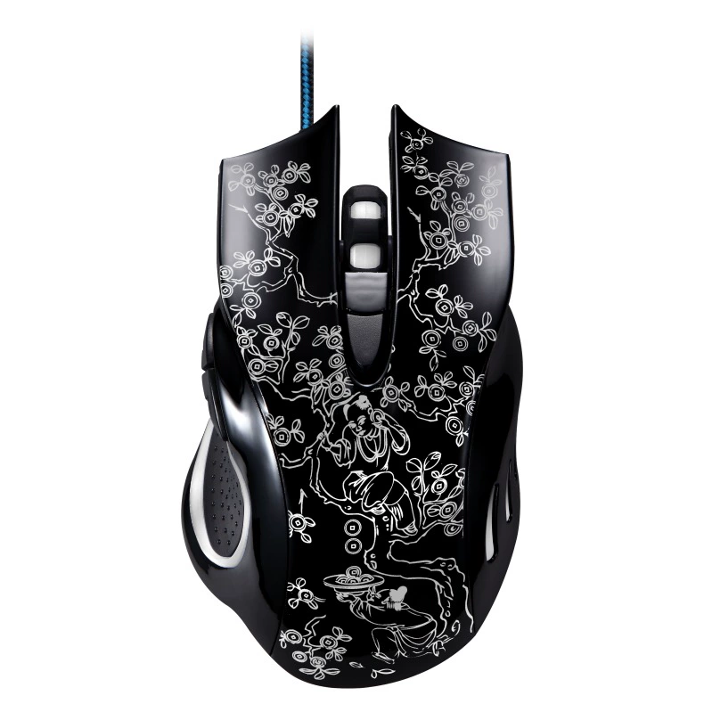Проводная мышь (Chasing Leopard 169) USB, игровая LED-подсветка, настольный ПК и ноутбук, эргономичная 1600 DPI