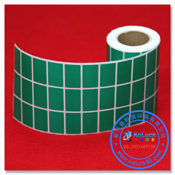 32-19 墨绿铜版条码纸 7S