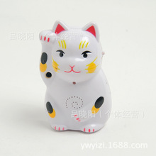 柔来卡通开爱立体招财猫电子迎客门铃迎宾器