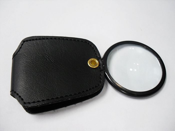 长方形 皮夹式活柄折叠放大镜 玻璃镜片 光学CH7003