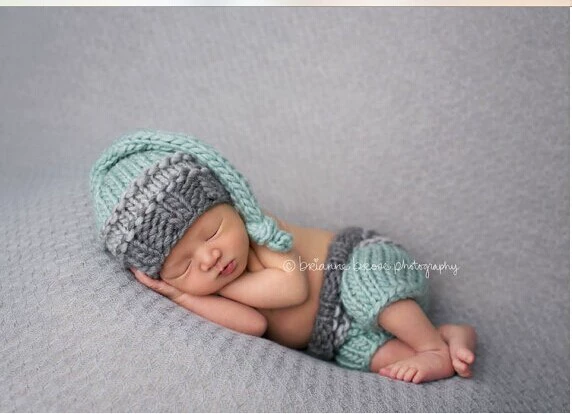 Photography props for photo sessions, sweater for new born, woolen woven children's set handmade