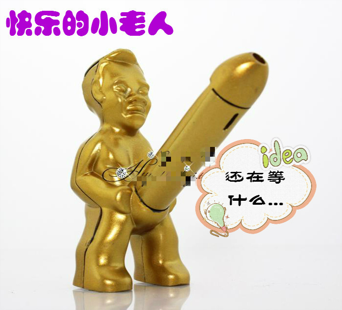 搞笑小老人打火机创意气体直冲防风打火机新奇特 金属 批发厂家|ru