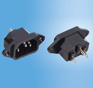 SS-7B-M AC插座 品字型插座 固定件插座