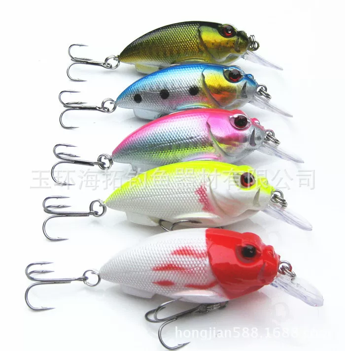 Приманка-вертушка Crankbait, 7 см 11 г, ловля на глубине 0,8–3,5 м, мультицвет 5‑образная фактура жирной породы