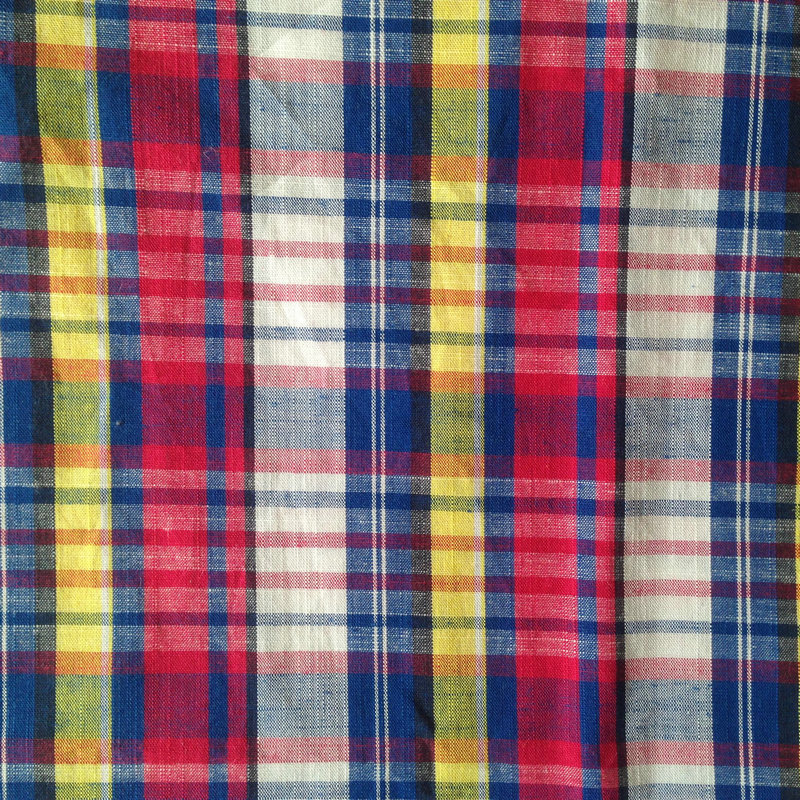 厂家供应 高质量色织府绸布 全棉色织大格布 欢迎选购