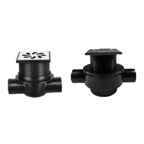 厂家直供PE塑料地漏、带柄地漏pe管防臭地漏侧排地漏速装