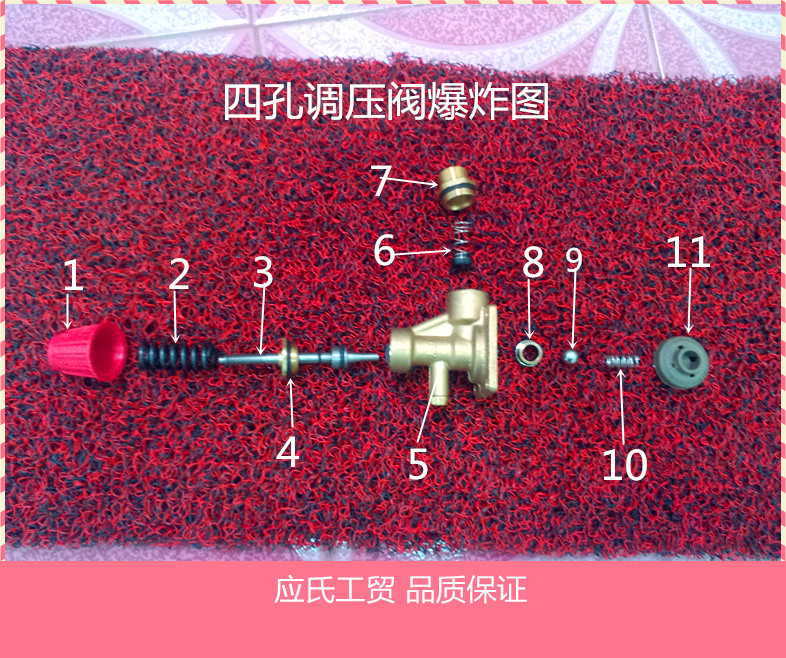 猫/神龙/高压清洗机/洗车泵/洗车机55/58型调压阀底座套装 阀座|ru