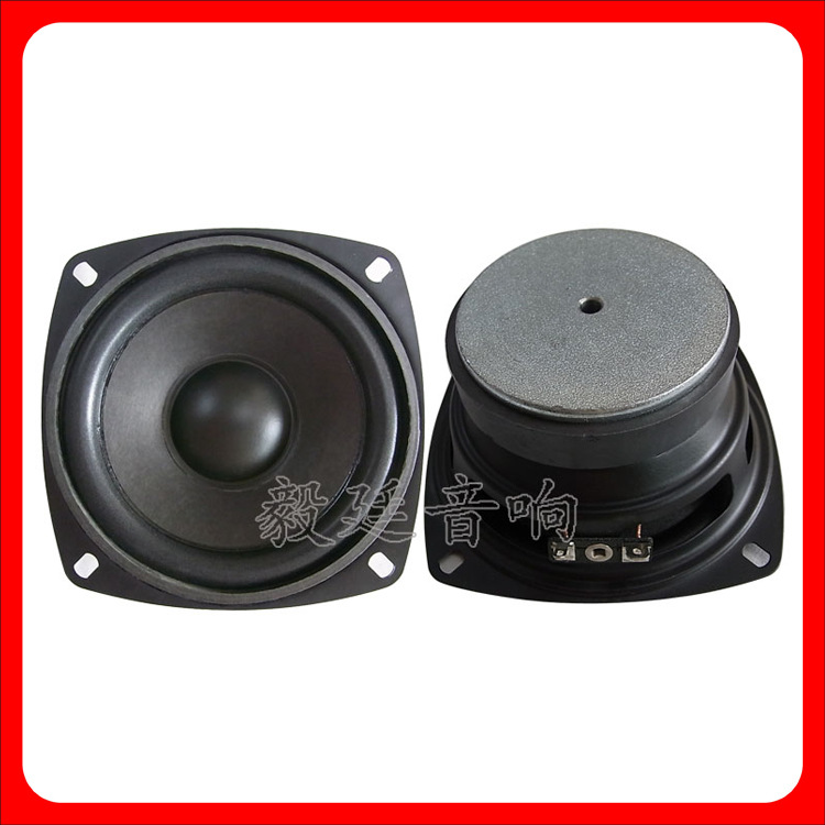 厂家供应 4寸HIFI音箱喇叭 纸盆中低音喇叭 铁氧体外磁喇叭