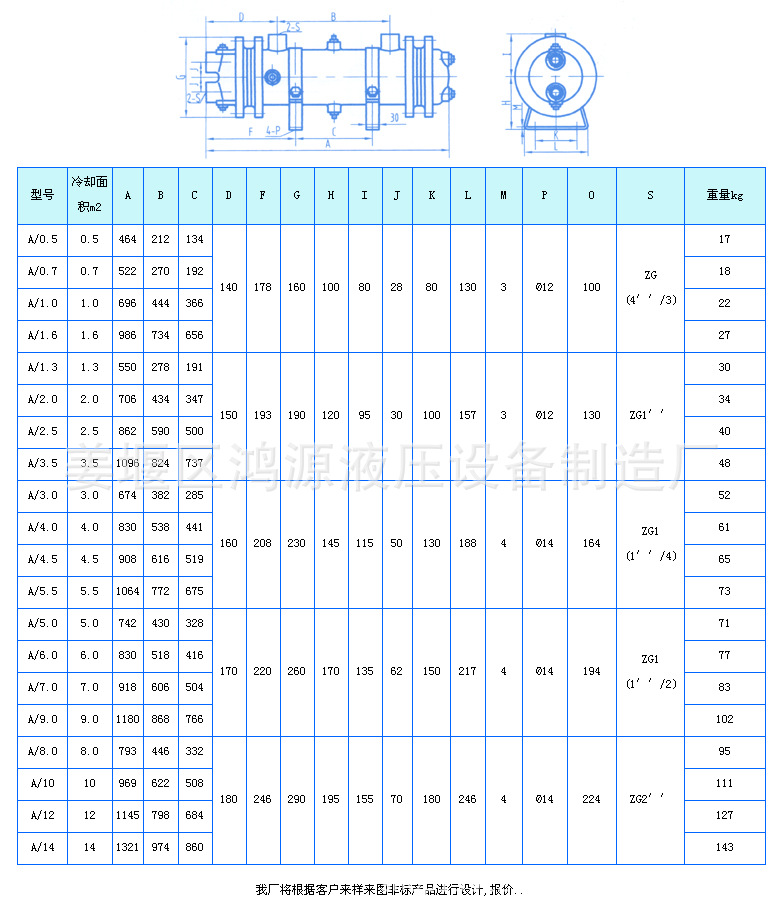 2LQF4W 型冷却器