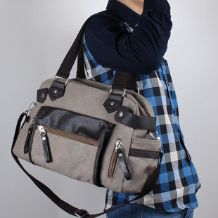 Shopping bag, one-shoulder bag, travel bag, bag strap, purse, men's trend school bag one shoulder