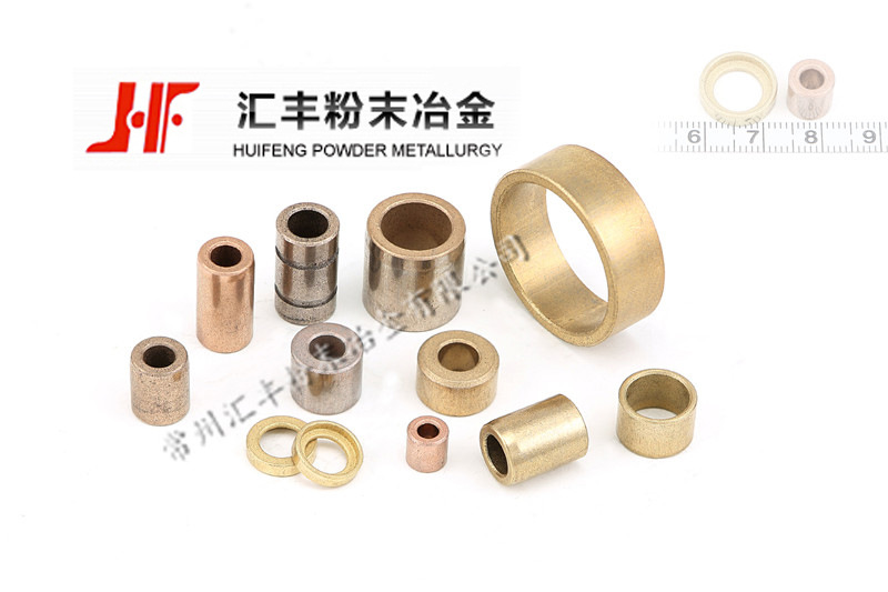柱形铜合金含油轴承套圈法兰边轴承套加工金属粉末冶金含油轴承