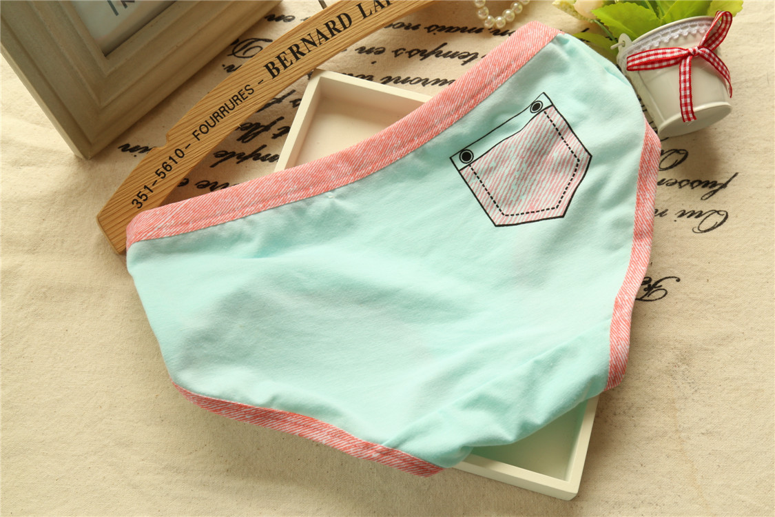 Slip jeunesse poche en coton - Ref 653229 Image 10