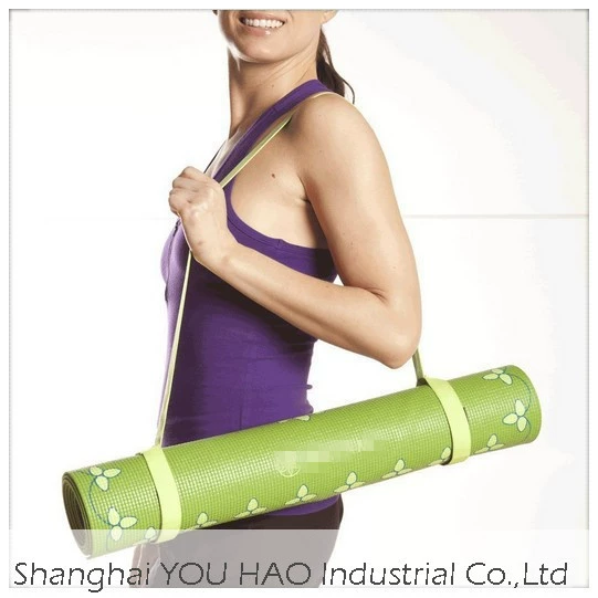 Плечевой ремень ремня спорт простирания хлопка полиэстера ремня йоги велкро хранения удобный