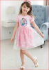 Children's summer evening dress girl's for princess, skirt, 2023 collection, western style, Birthday gift