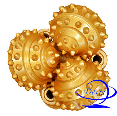 617HJ滑动轴承金属密封钻头橡胶密封水井砂岩软地层镶齿牙轮钻头