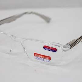 [厂家直销]弹簧连体老花镜,镜片一体成型不会掉,镜腿印花