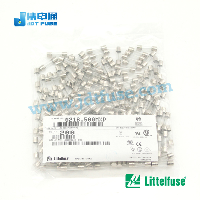 0218.500MXEP 力特Littelfuse 代理商玻璃管保险丝0.5A250V认证