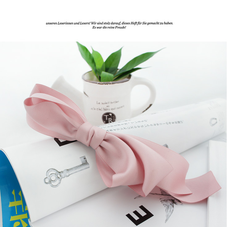 Korea Hair Accessories Hairpin Elegant Ribbon Bow Hairpin Hairpin Head Flower Korean Hair Accessories Headdress display picture 3