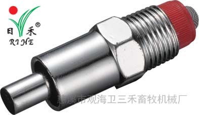 乳头式铁镀铬饮水器加厚乳头铁镀白猪用自动饮水器