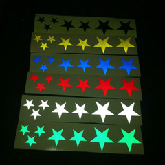 Star Five-pointed Star Transfer Reflective Personal Wheel Group Sticker Mountain Bike Motorcycle Scooter Skateboard Decal