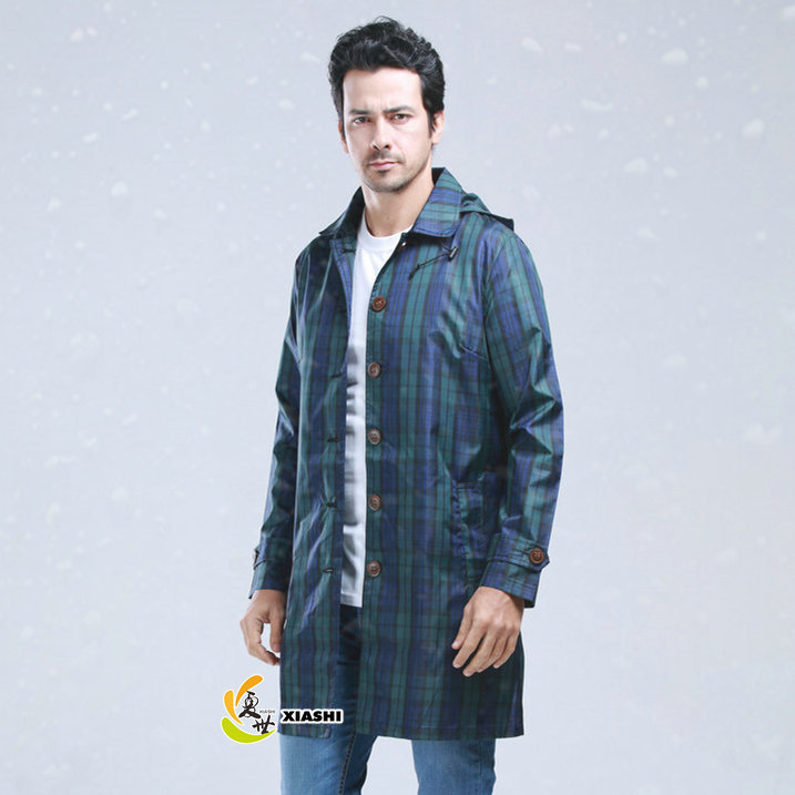 Classic Large Size Men's and Girls' Fashionable Windbreaker Raincoat Korean-style Lightweight Breathable Cute Fashion Poncho Plaid