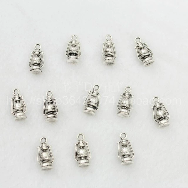 Оптовая продажа керосиновая лампа сплав DIY материал ручной работы аксессуары винтаж закаа ожерелье кулон 16*9 мм