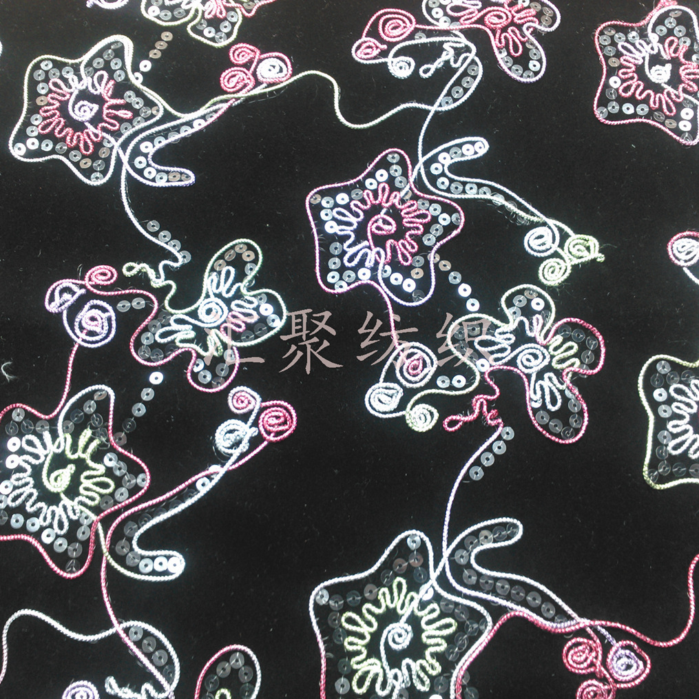 绳绣 珠片绣 电脑绣花 三合一绣花 特种绣花