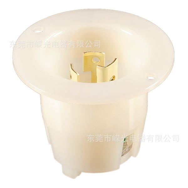 J-509 Flanged暗装插头 UL美国插头美规工业接线插头 NEMA L5-15P