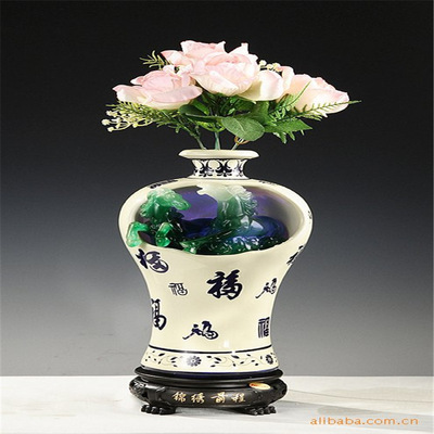 廠家生産樹脂工藝品花瓶高檔美觀婚慶禮品家居飾品商務賀禮  