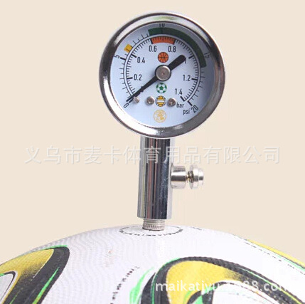 便携式指针球类气压表 足球篮球排球内压气测量表 金属气压变