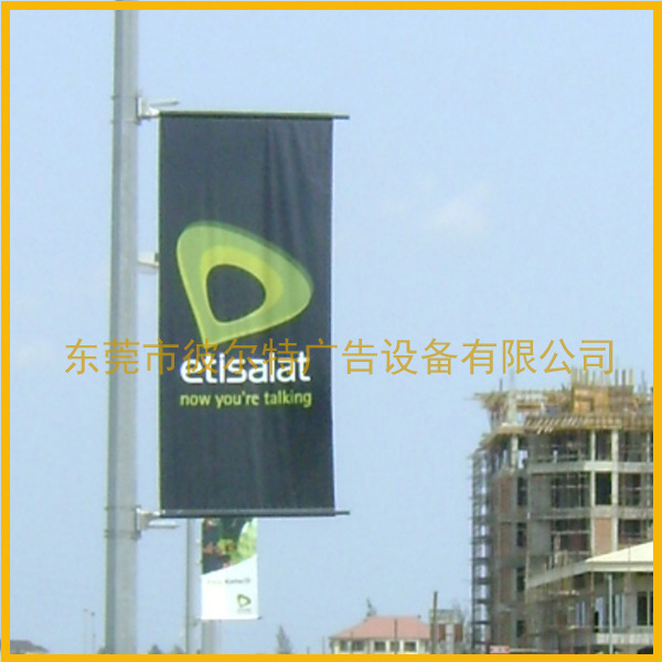 高速路广告道旗固定装置,路灯杆广告旗帜固定装置