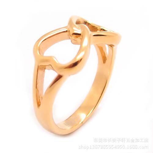 电镀18k金戒指_饰品批发 热销幸运数字8字戒 