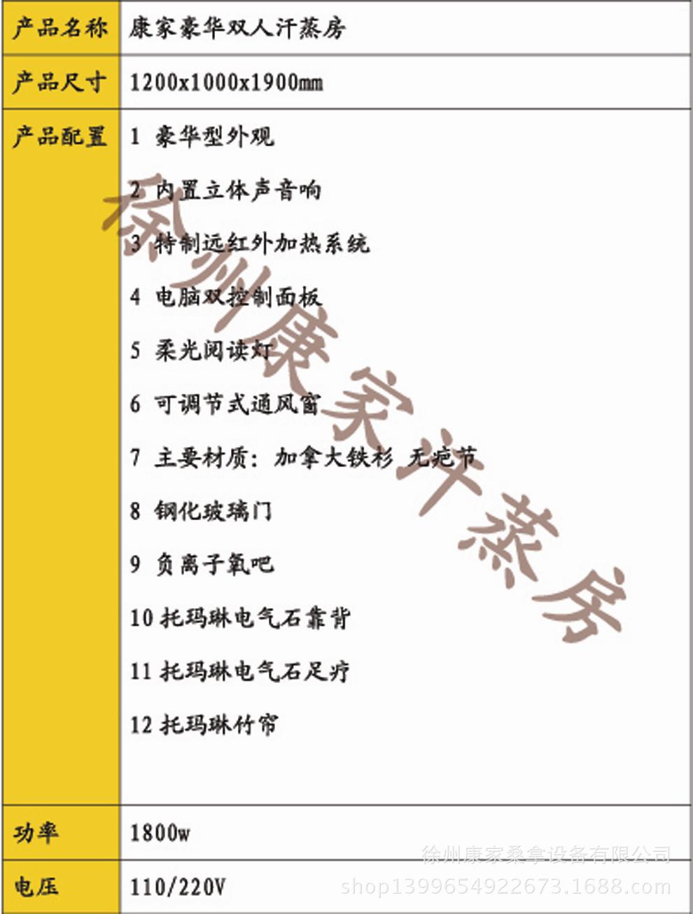 雙人產品配置描述