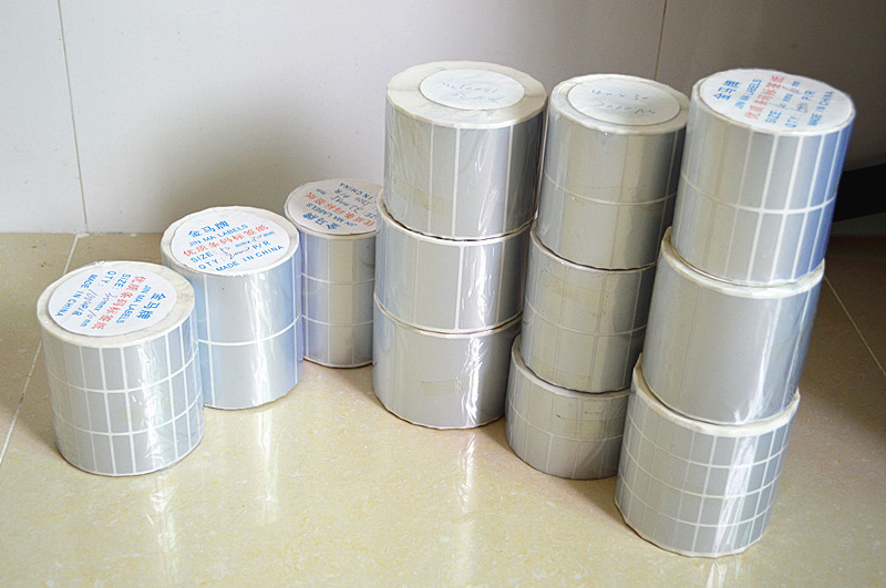 20*10mm哑银条码纸 亚银不干胶标签纸 银色防水条码贴纸 15000张