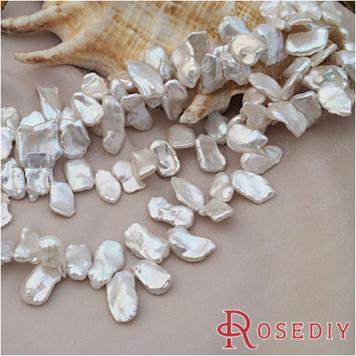 (28769)天然淡水珍珠 再生珠 花瓣珠 每条55颗 Diy饰品配件 散珠